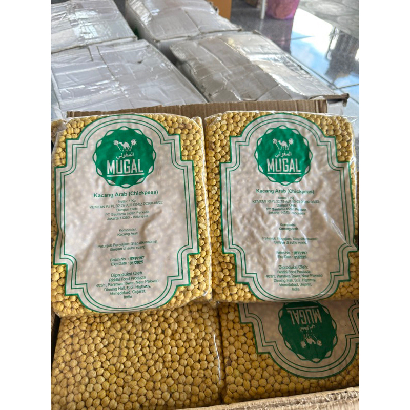 

kacang arab kemasan 1 kg