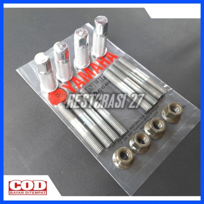 Baut Mur Blok Head Blok Seher Yamaha F1zr Non Original Baut Tanam Blok Cylinder Head F1zr Baut Tanam