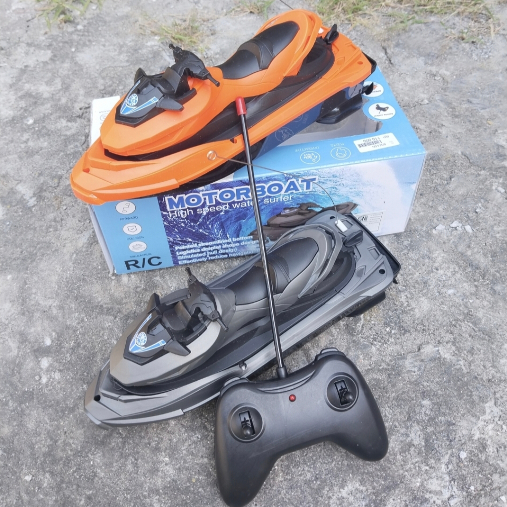 RC JET SKI Mainan Remote Control Kapal Motor Boat 0036 5 | Speed Boat Jetski Mainan Anak Laki Laki M