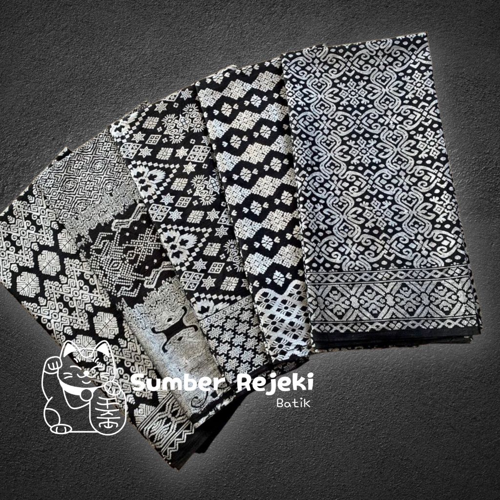 SR Batik - Kain Batik Prada Silver / Perak Songket Lilit Bali
