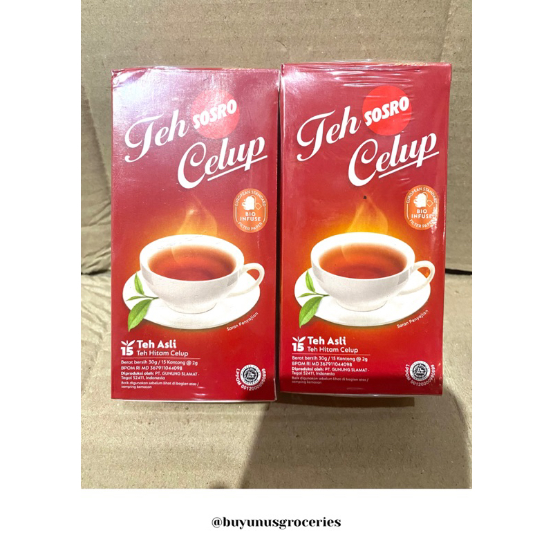 

TEH SOSRO Celup 1 Box 15 Kantong Teh