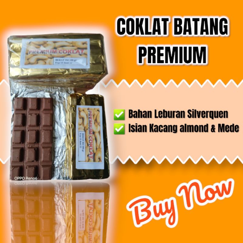 

COKLAT BATANG PREMIUM 100GR || BAHAN SILVERQUEEN || COKLAT LEBURAN