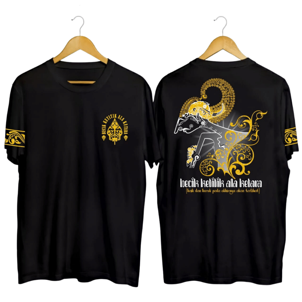 Kaos Wayang Cepot Gunungan  Tshirt Jawa Sunda Distro  Atasan Oblong Pria | Wanita