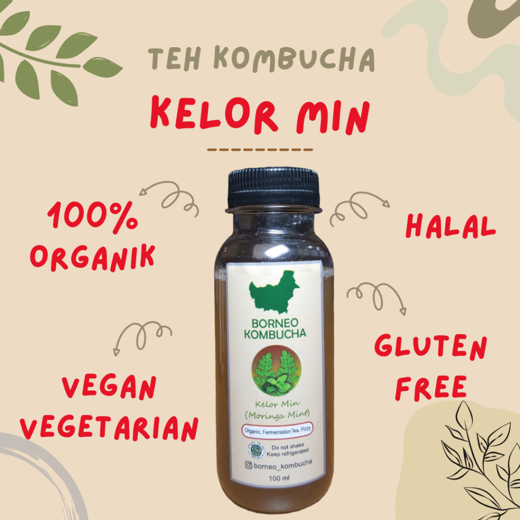 

BORNEO KOMBUCHA KELOR MIN ORGANIK HALAL 100 mL