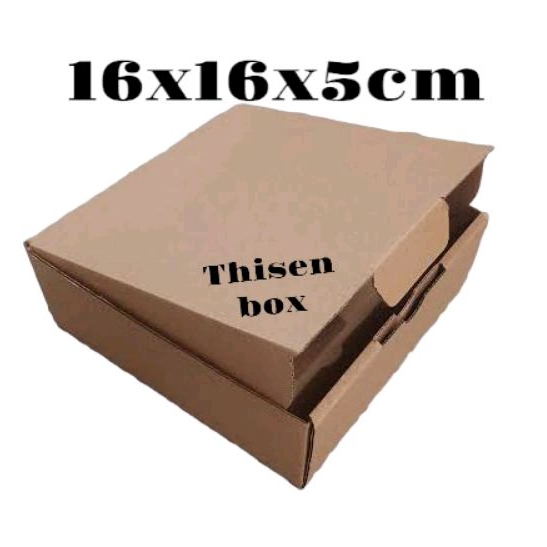 

Kardus box 16x16x5 cm packaging kecil | recycle packing daur ulang
