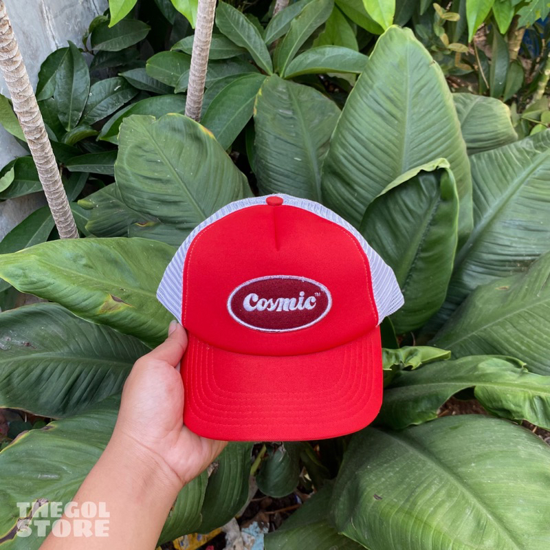 TOPI TRUCKER COSMIC CARVICAL (Red) ORIGINAL