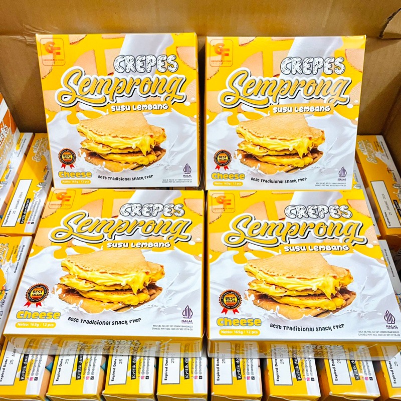 

Bundle 4 pcs [Cheese] Crepes Semprong Susu Lembang