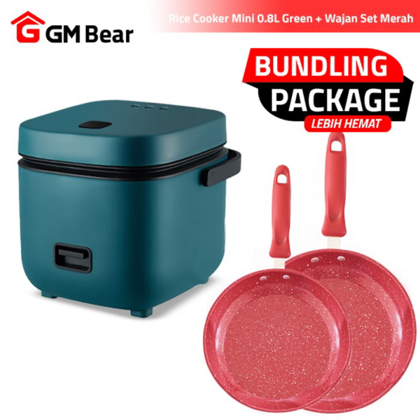 Promo BUNDLING GM Bear Rice Cooker 1222  Wajan Set 1240 Murah