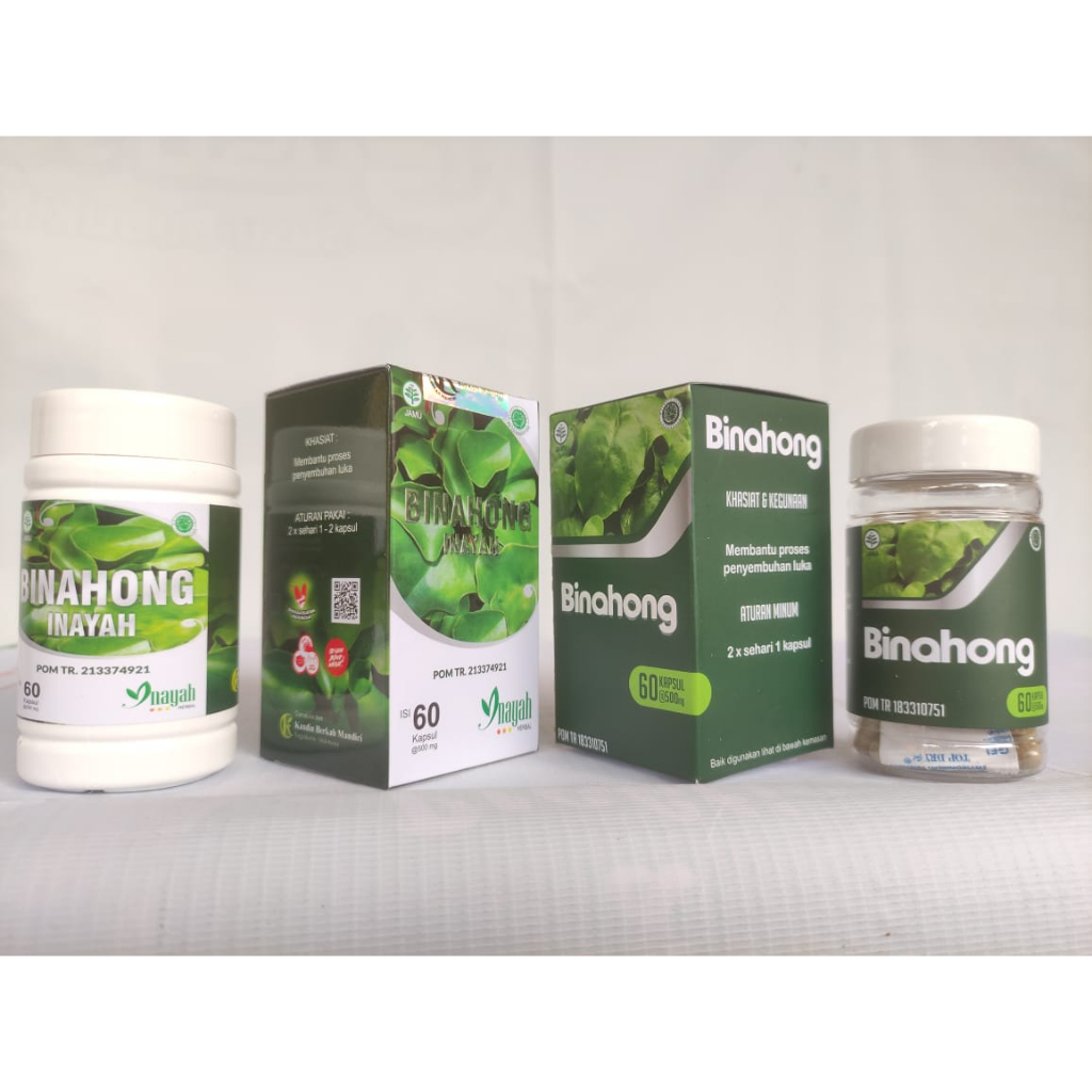 Kapsul Ekstrak Daun Binahong untuk Mengobati Luka Operasi & Patah Tulang