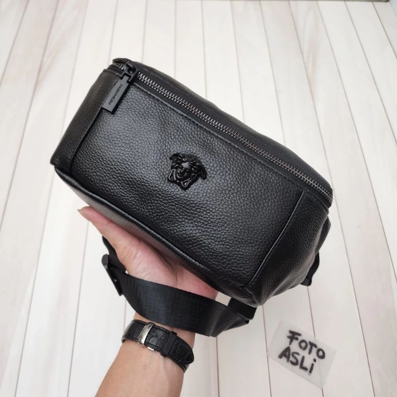 NC66308 Tas selempang pinggang waist bum bag cowok pria branded murah import premium