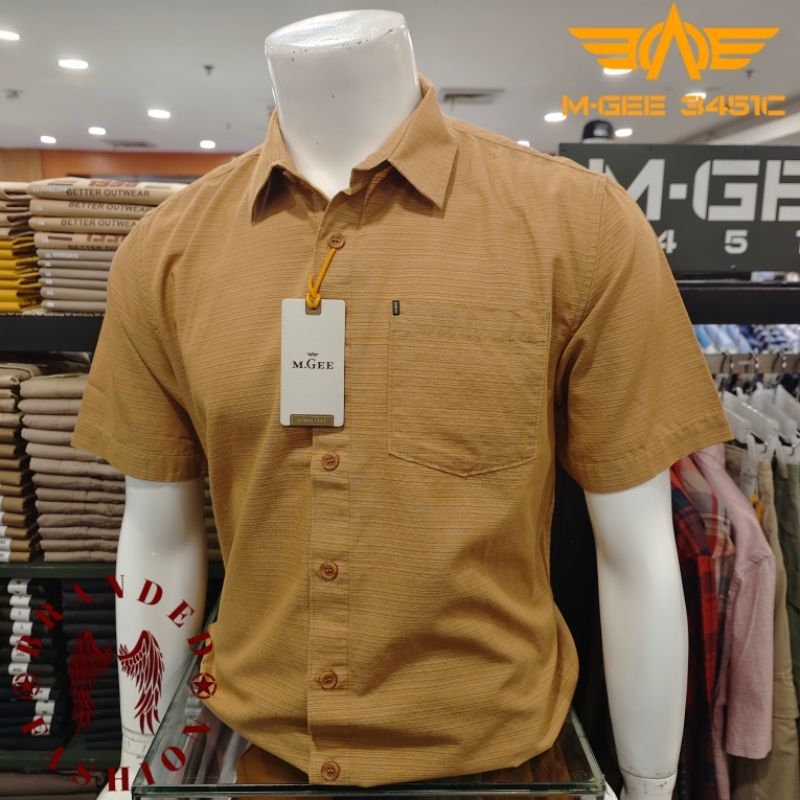 MGEE RM BIPSP KEMEJA PRIA LENGAN PENDEK ALTO C119 YELLOW