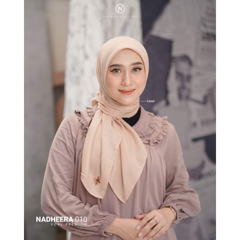 NADHEERA✅ HIJAB SEGIEMPAT NADHEERA CAMEL