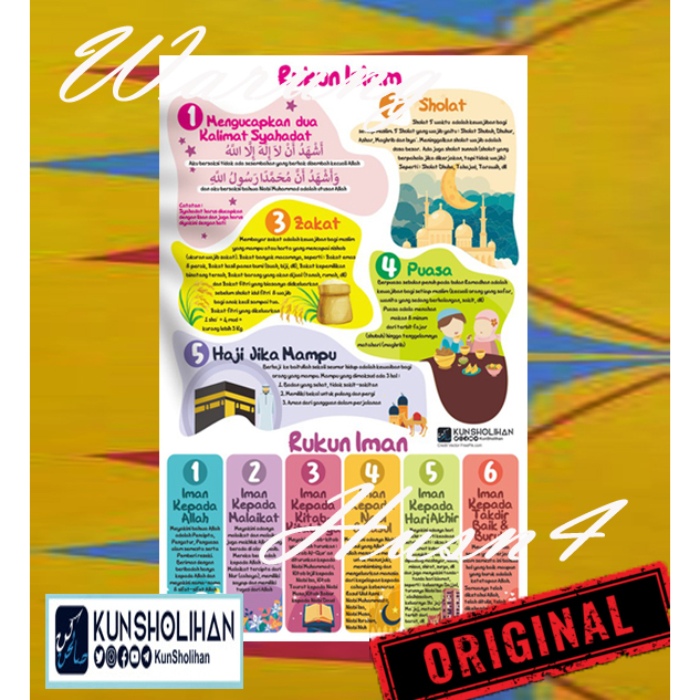 Poster Mengenal Buah Dengan 3 Bahasa