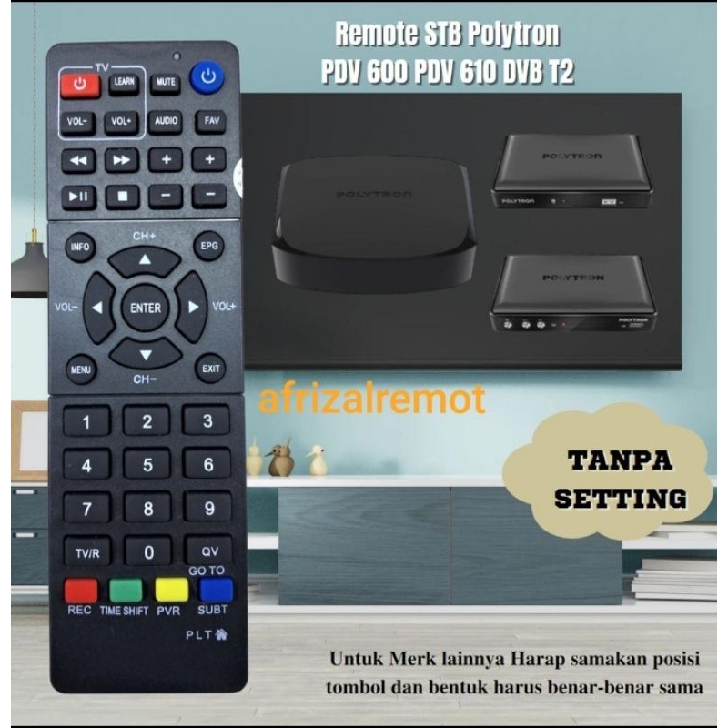 REMOT RECEIVER DVB T2 POLYTRON PDV 600 T2
