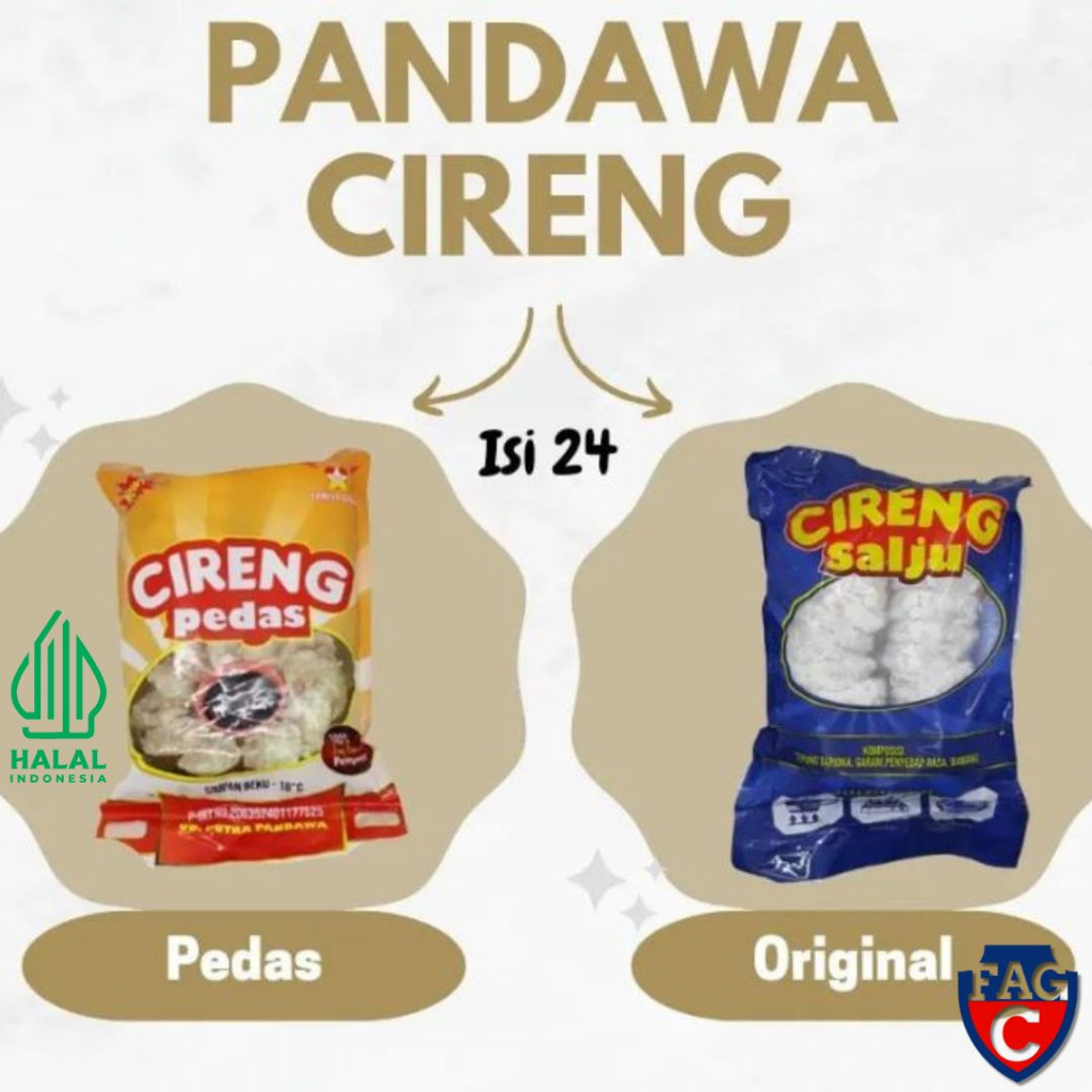 cireng salju bumbu rujak frozen murah pedas pandawa