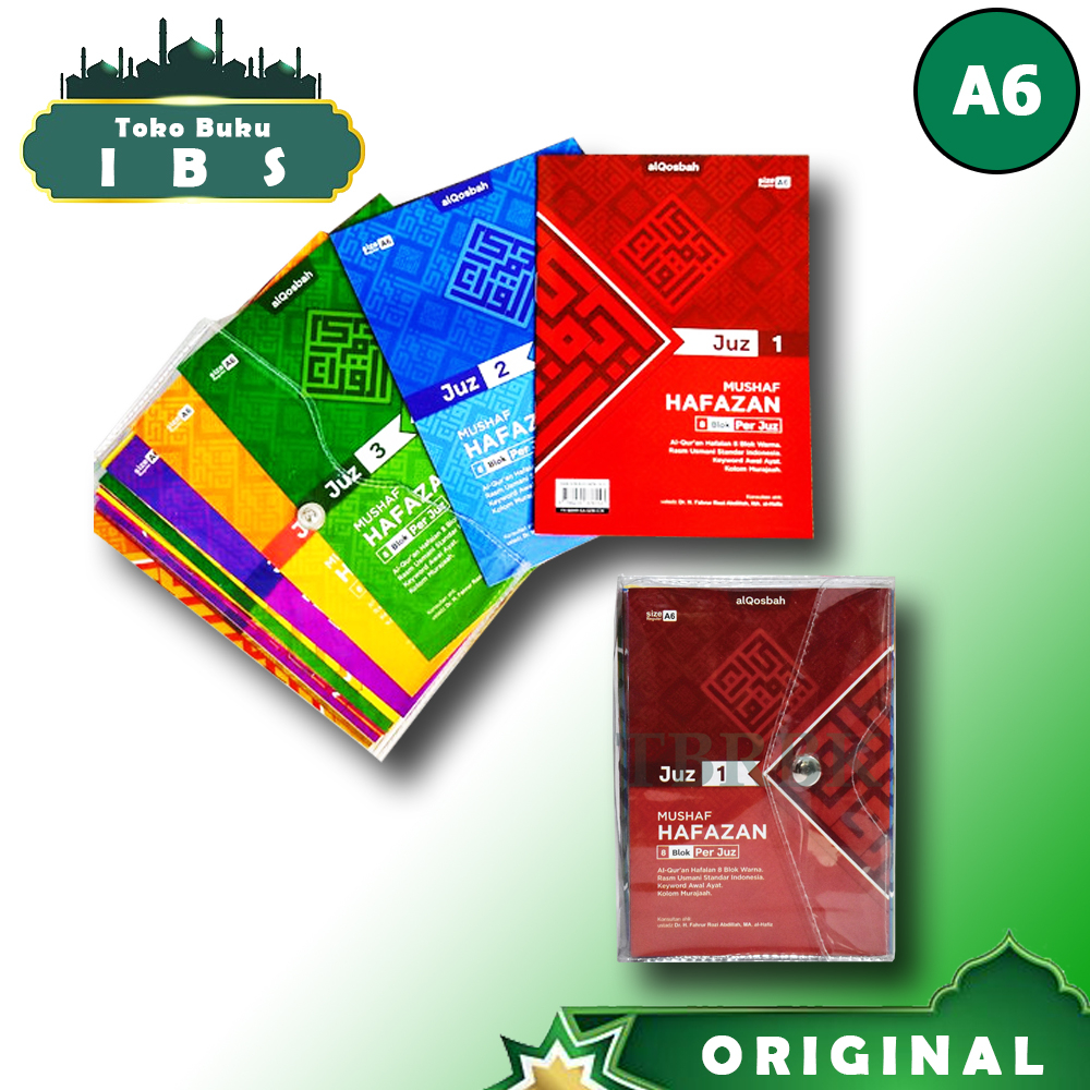 A6 Al Qur'an Hafazan Per Juz | Al-Qur'an Perjuz Al Qosbah | Quran Saku Kecil Non Terjemah