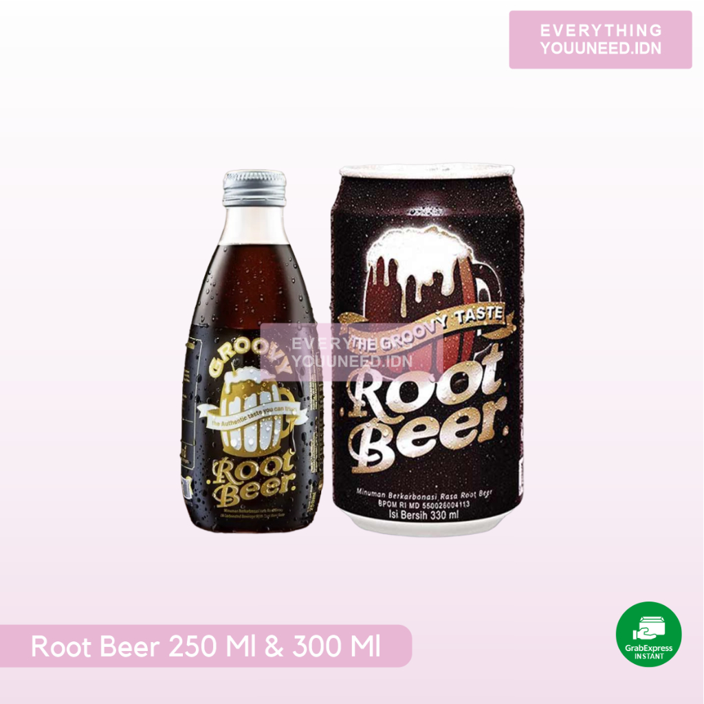 

Groovy Rootbeer Minuman Berkarbonasi Rasa Root Beer 330mL