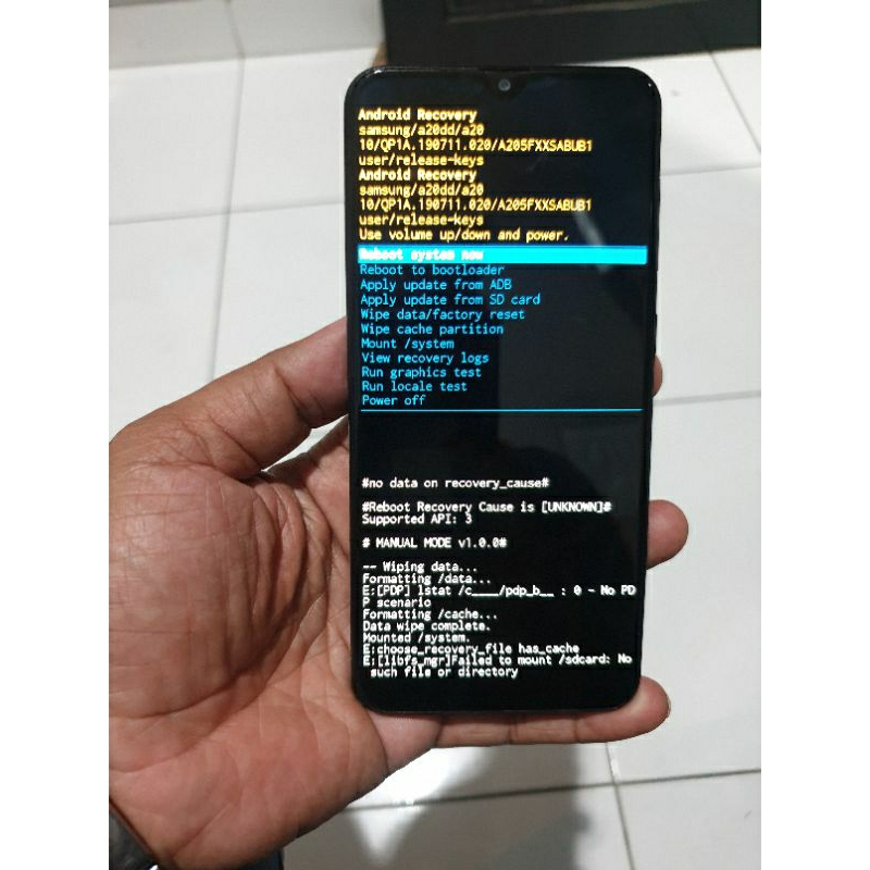 samsung a20 ram 3/32 bootloop