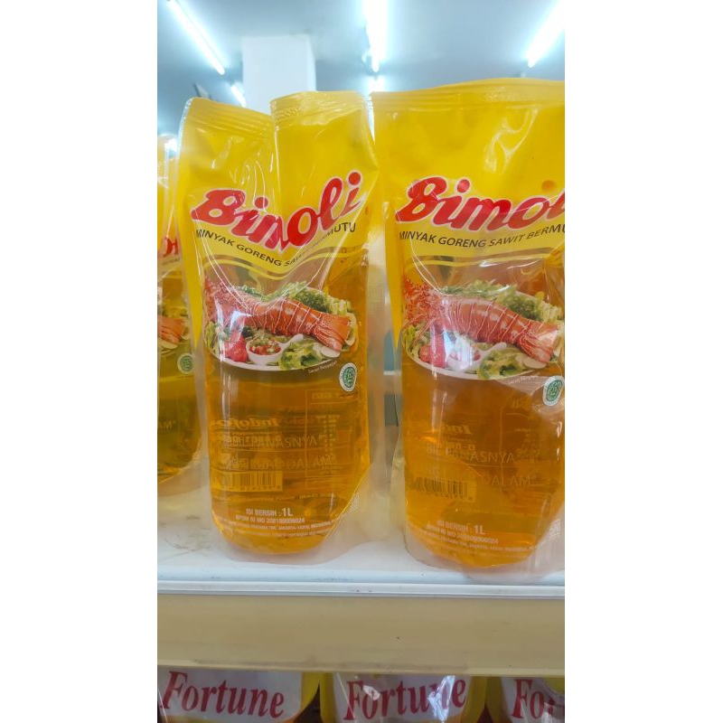 

minyak goreng Bimoli ( 1 liter )