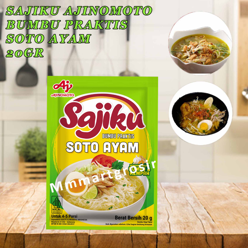 

Sajiku Ajinomoto / Bumbu Masak Instan Praktis / Bumbu Rasa Soto Ayam / 20gr