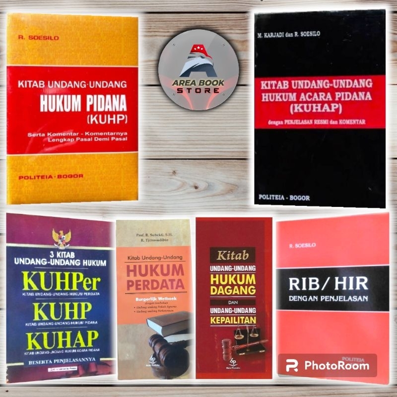 BUKU 3 KITAB UNDANG UNDANG HUKUM KUHPER KUHP KUHAP - KUHP - KUHPER - KUHAP - KUHD - HIR/RIB  Soesilo