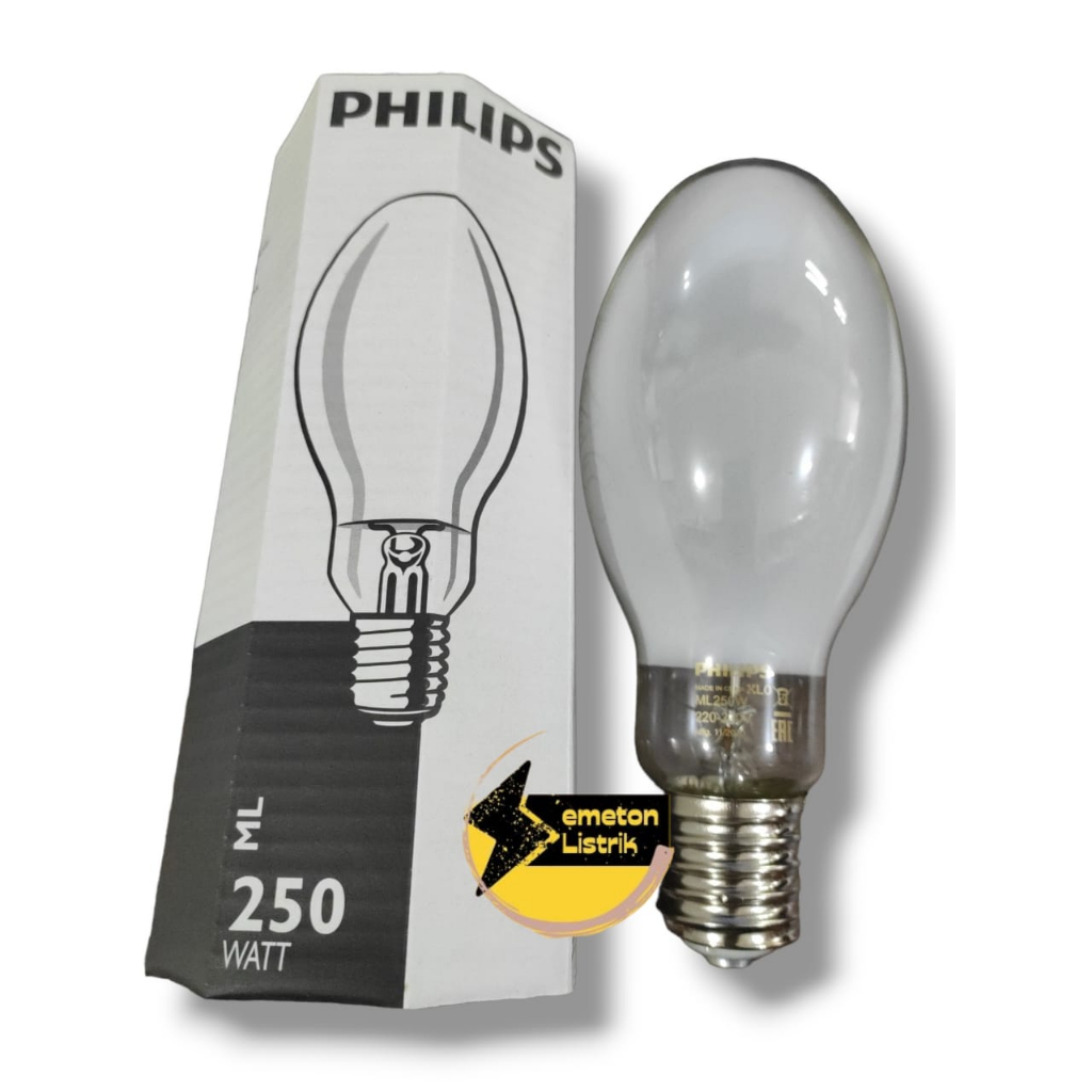 LAMPU JALAN PHILIPS ML 250WATT LAMPU MERCURY PHILIPS FIT E40