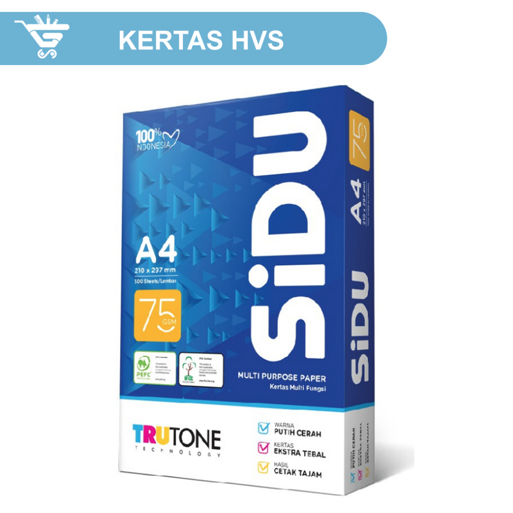 

Kertas HVS 75 gsm - Sidu
