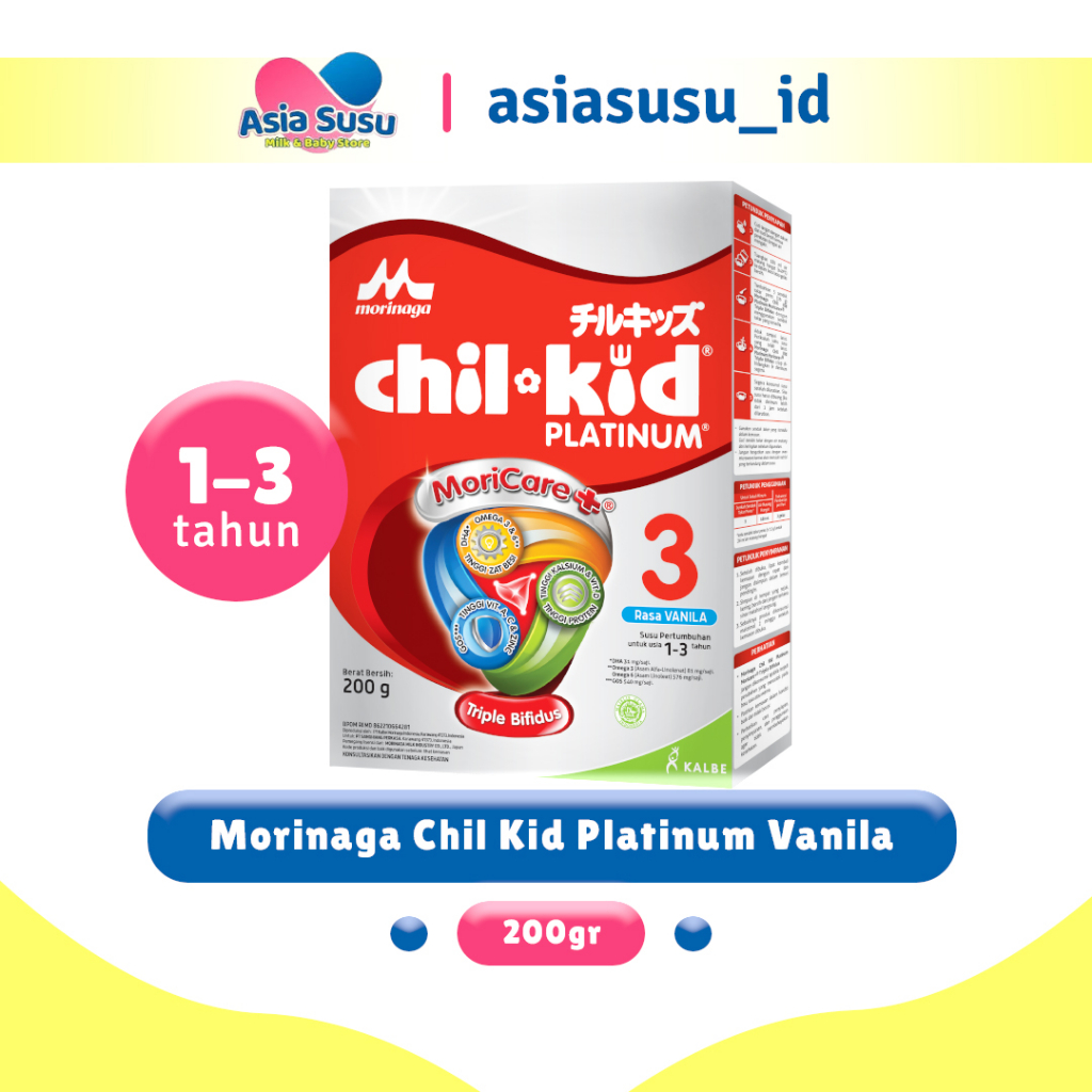 Morinaga Chilkid Platinum Moricare Vanila 200gr