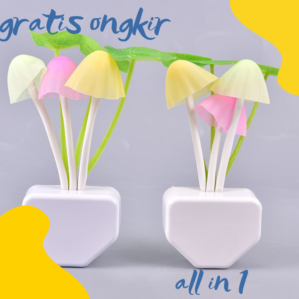 GRATIS ONGKIR  Lampu jamur lampu led lampu tidur aesthetic lampu hias agustusan  lampu tidur kamar l