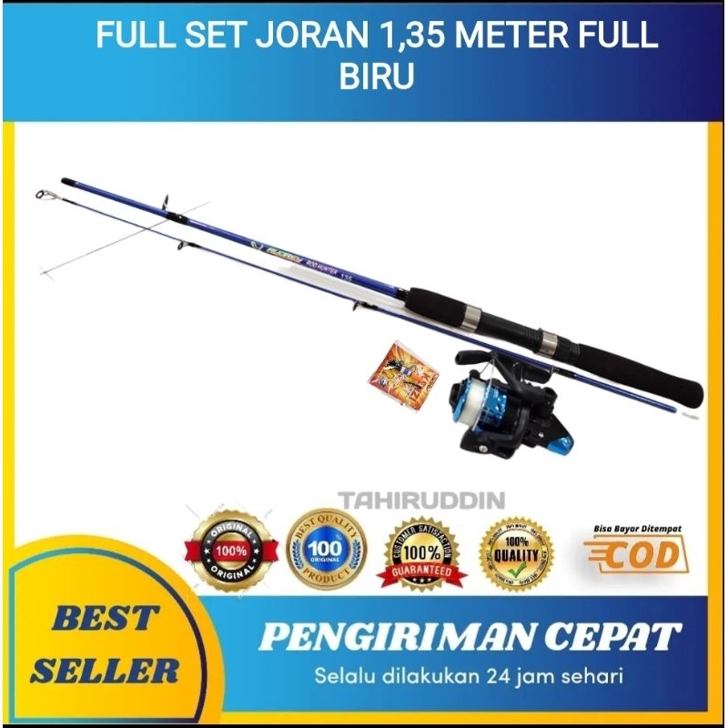 Set Pancing Audrey Joran Audrey Sambung 2 Full Biru panjang 1,35 Meter