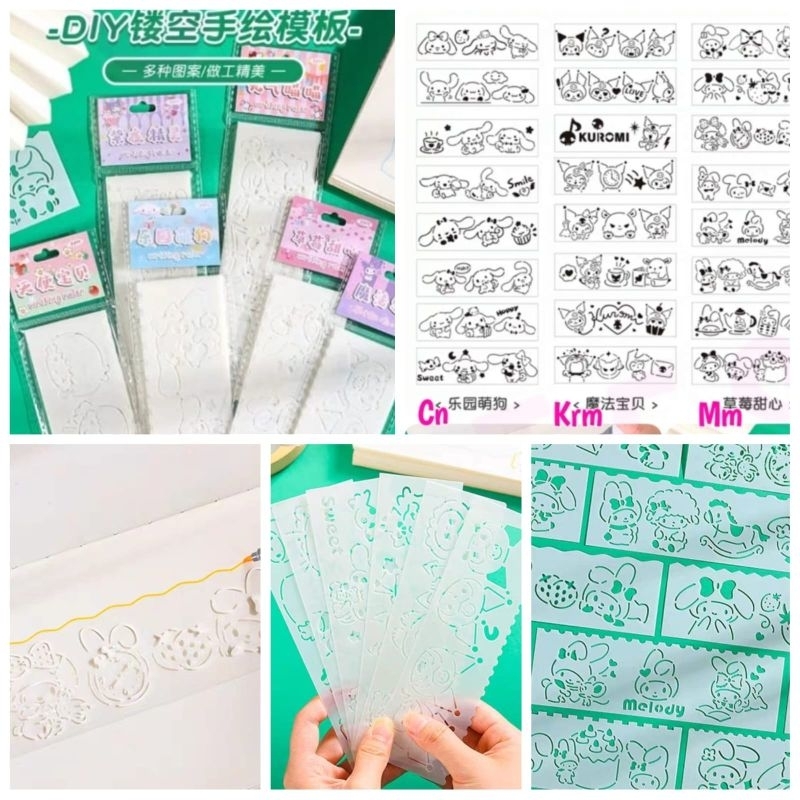 

Cetakan penggaris isi 8 Kuromi Cinnamoroll My Melody SSY