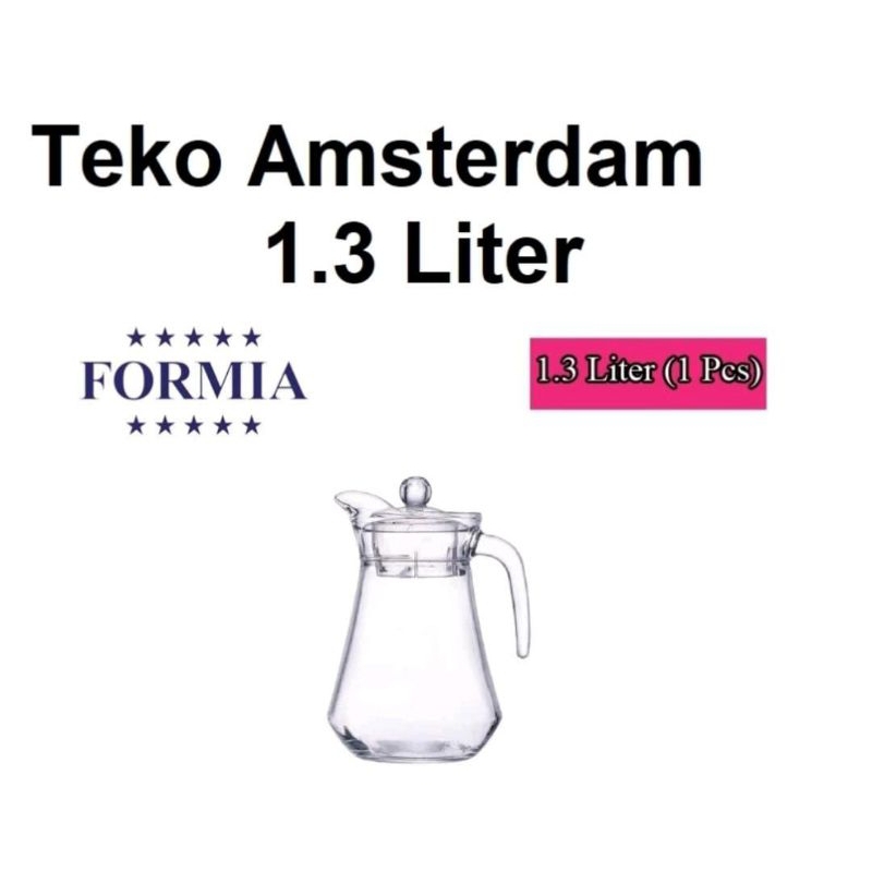 Formia Amsterdam Jug 1,3L / Teko Pitcher Kaca