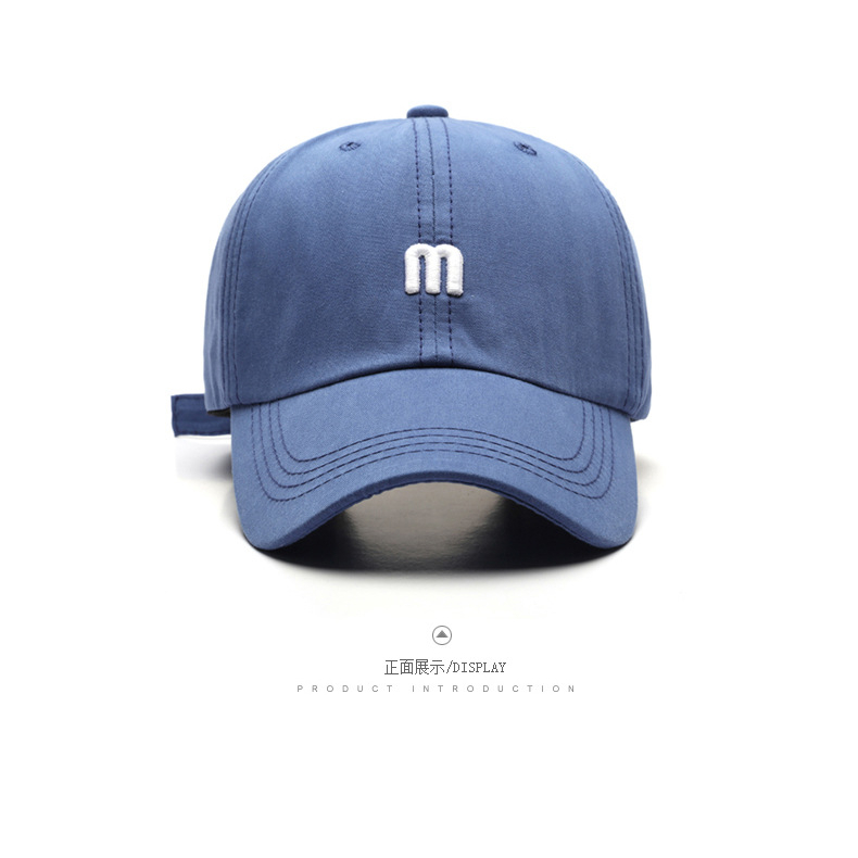 TOPI BASEBALL POLOS LOGO HURUF M KOREA PREMIUM HAT CAP UNISEX PRIA INS