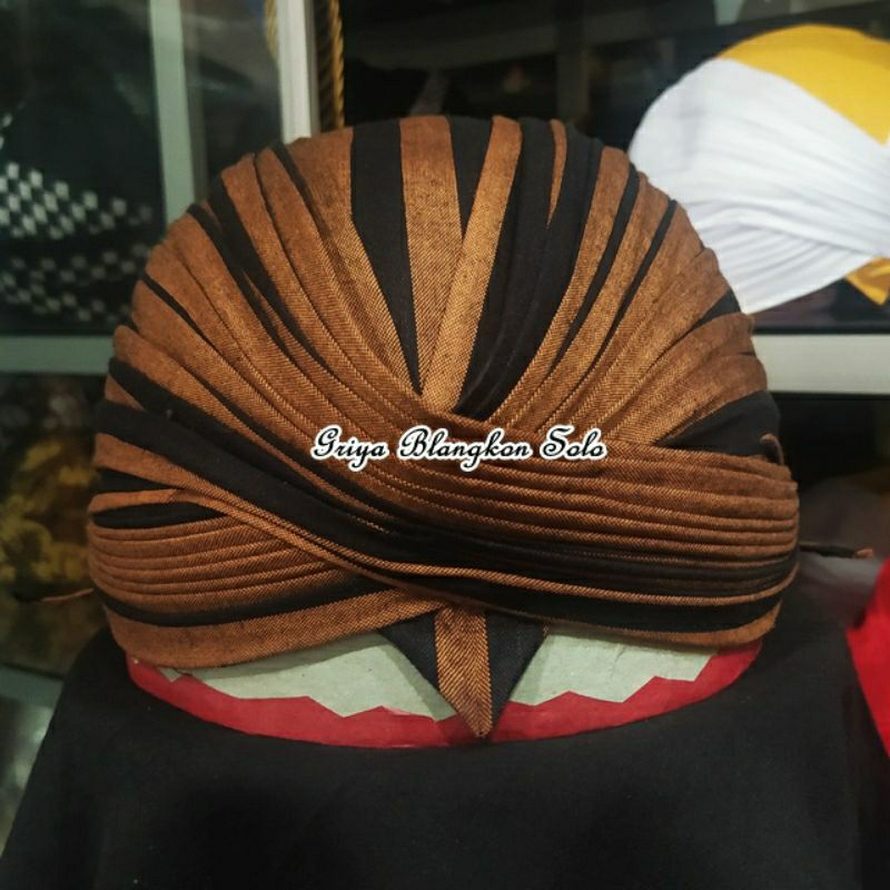 Blangkon Jogja Senopaten Motif Lurik