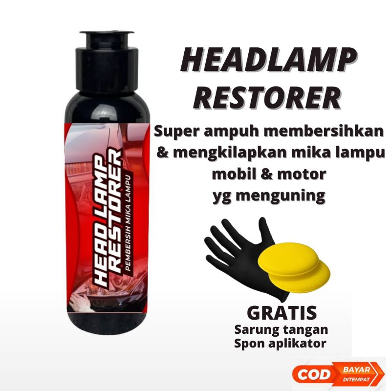 HEADLAMP RESTORER Pembersih Mika Lampu Kendaraan