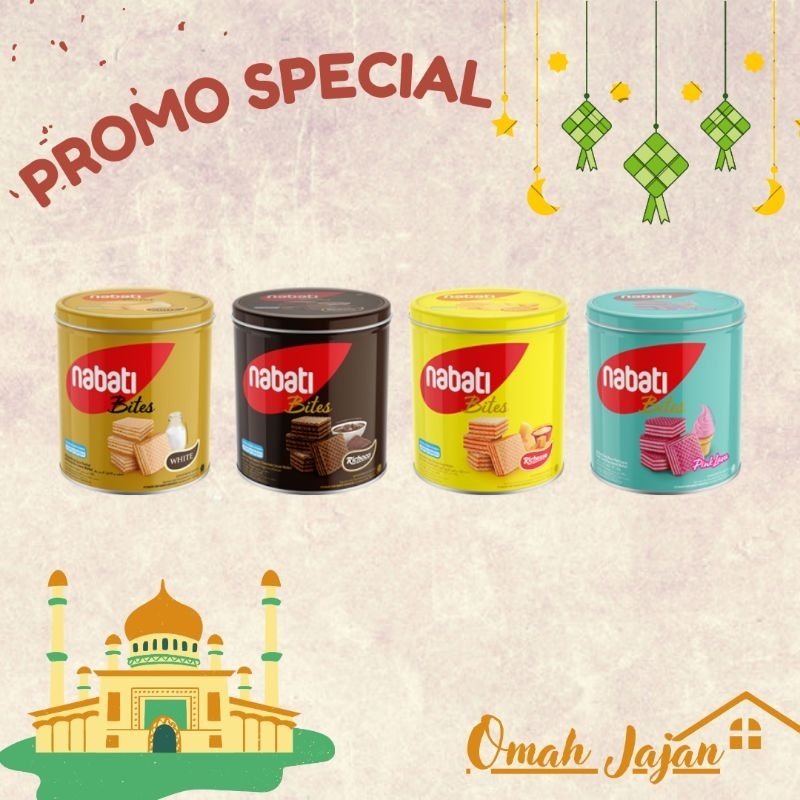 

PROMO!!Wafer Nabati Kemasan kaleng 240gram All Variant/Nabati Berbagai rasa