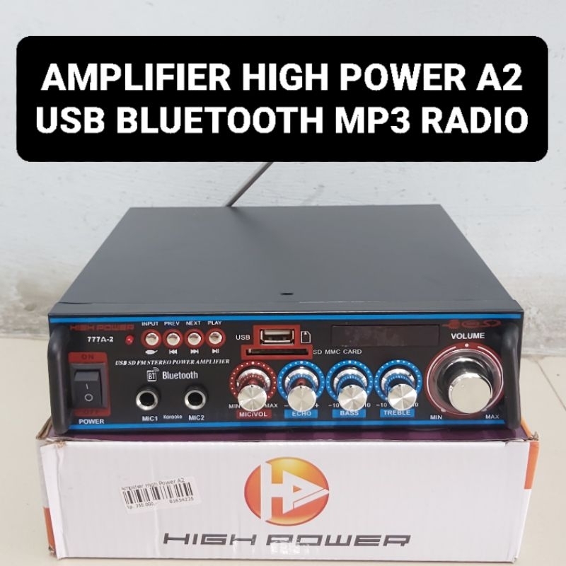 HIGH POWER Amplifier Bluetooth USB Mp3 Radio Karaoke Ampli 400 Watt