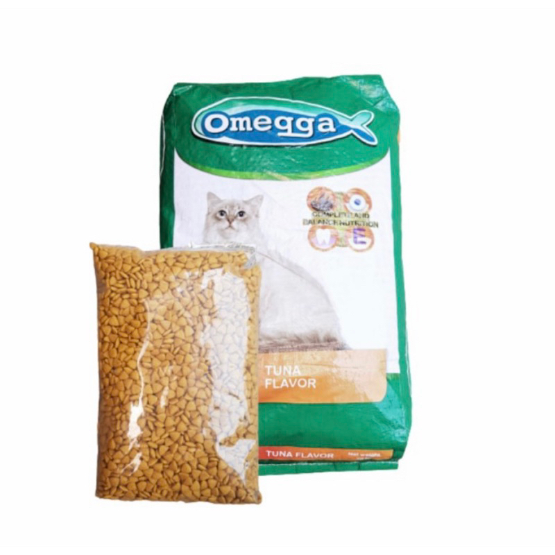 Makanan kucing omega Tuna 1kg Cat food Repack