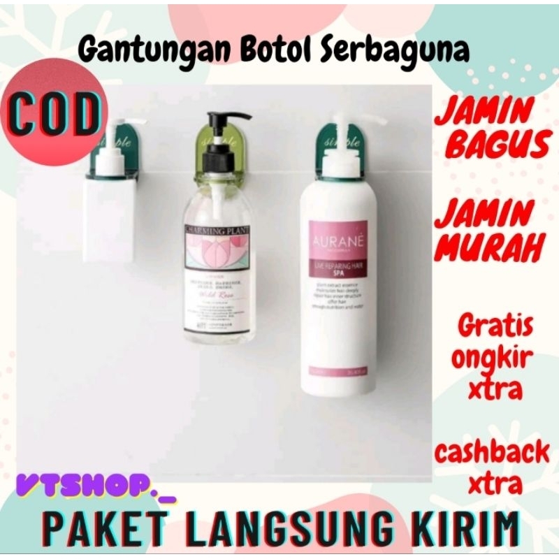 V831 - Gantungan Tempel Wadah Botol Sabun Holder / Tempelan Sabun / Gantungan Kamar Mandi / Gantunga