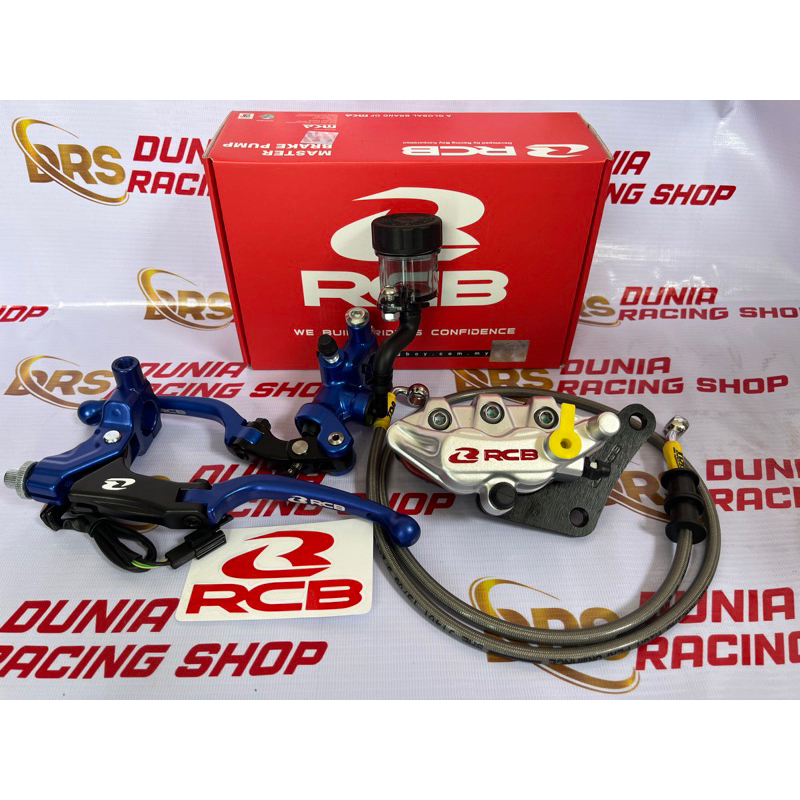 Paketan Paket Master rem Radial S1 Master Kanan Handle Kiri RCB Kaliper RCB Selang rem Universal Motor Bebek Matic Motor Sport