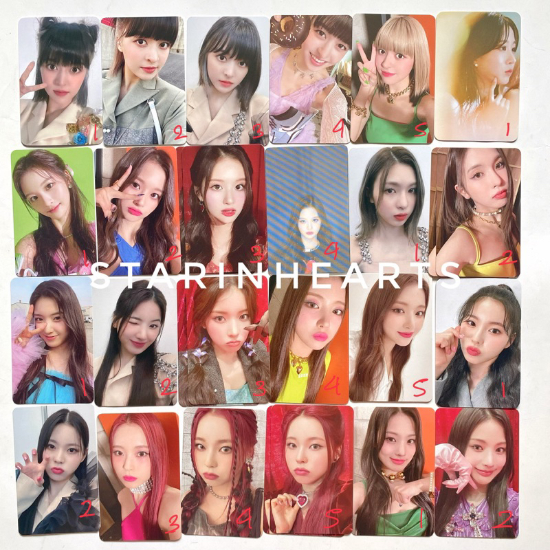 NMIXX Photocard Ad Mare Entwurf Haewon, Lily, Jiwoo, Kyujin, Bae, Sullyoon, Jinni