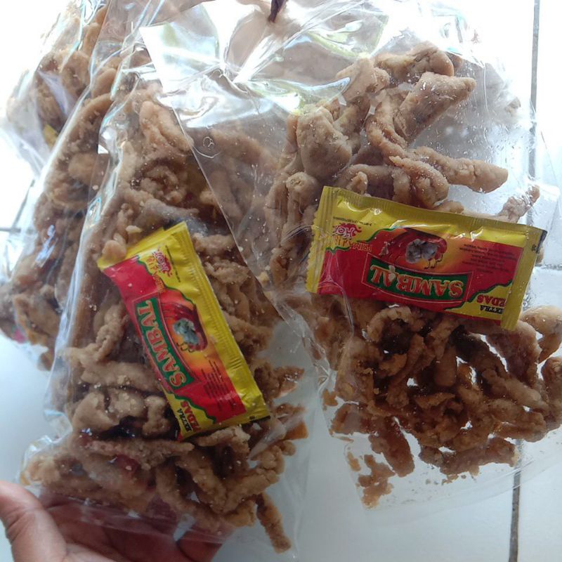 

kripik usus goreng