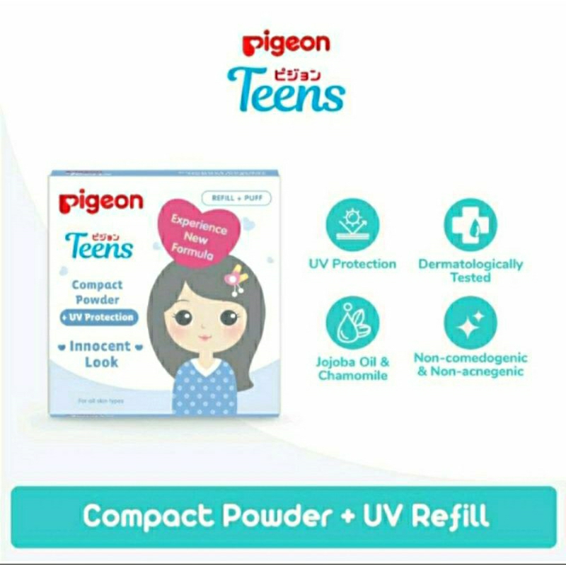 Pigeon Teens Compact Powder + UV 14g | Refill Compact Powder + UV 14g