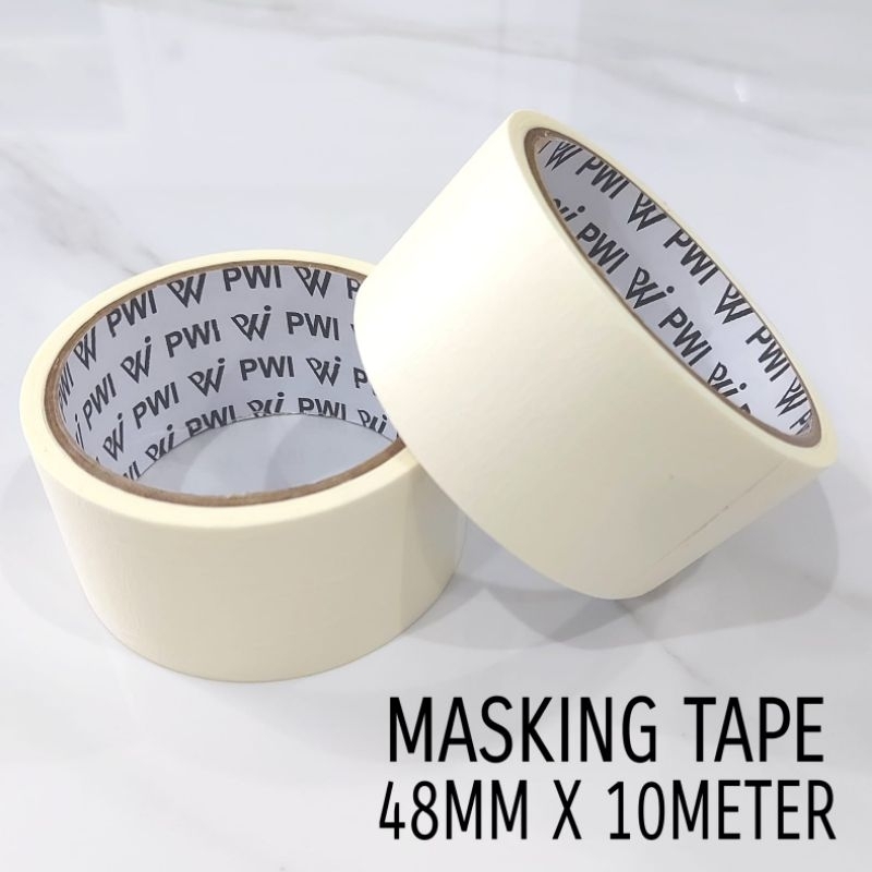 

Masking Tape PWI Isolasi Kertas Solasi Kuat Rekat 48mm X 10M