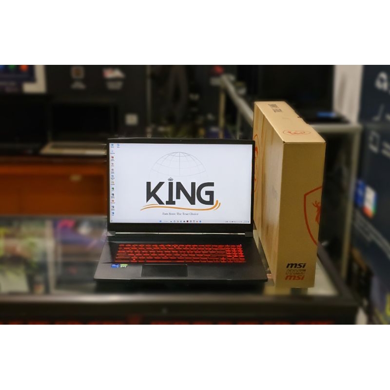 MSI GF67 Katana i7 Gen11 RTX3050 17.3” FHD 144Hz – Laptop Gaming & Editing Bekas Mulus