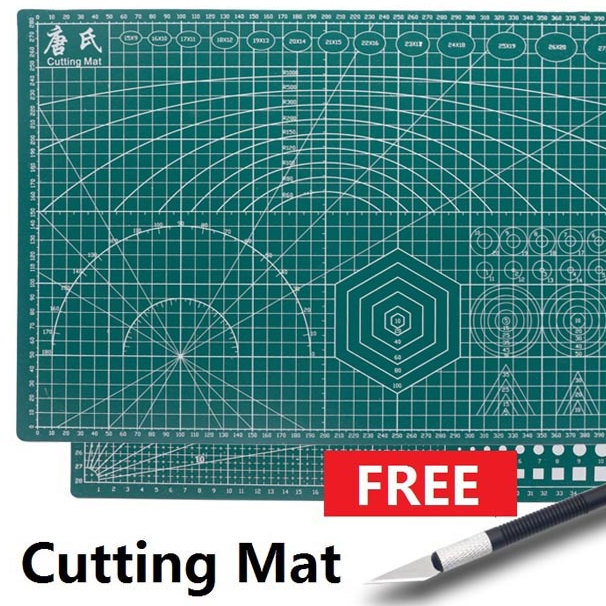 A3/A4/A5 Alas Potong Kertas Cutting Mat Serba Guna Cutting Mat Cutting Pad Board Double-side DIY Tool Cutting Board