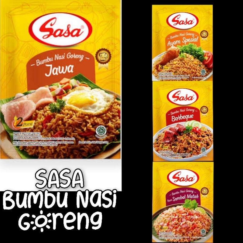 

SASA Bumbu Nasi Goreng Jaw Ayam Spesial Barbeque Sambal Matah