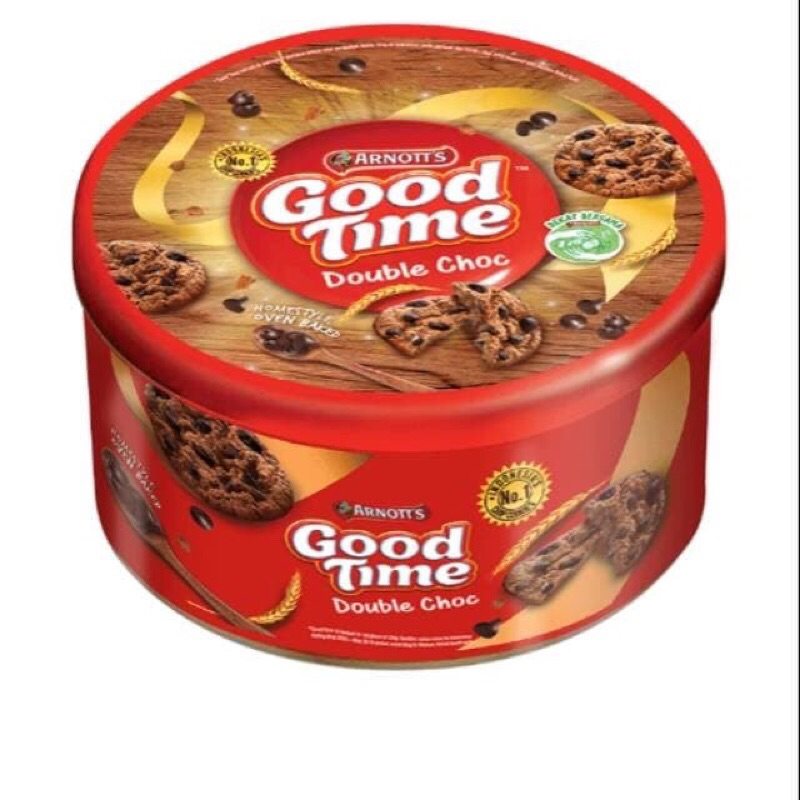 

Good Time Cookies Double Choc Kaleng 149gr