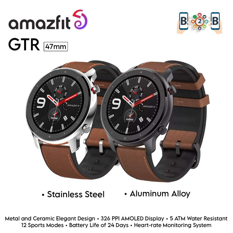 Amazfit GTR 47mm Smartwatch AMOLED Screen GPS Smart Watch