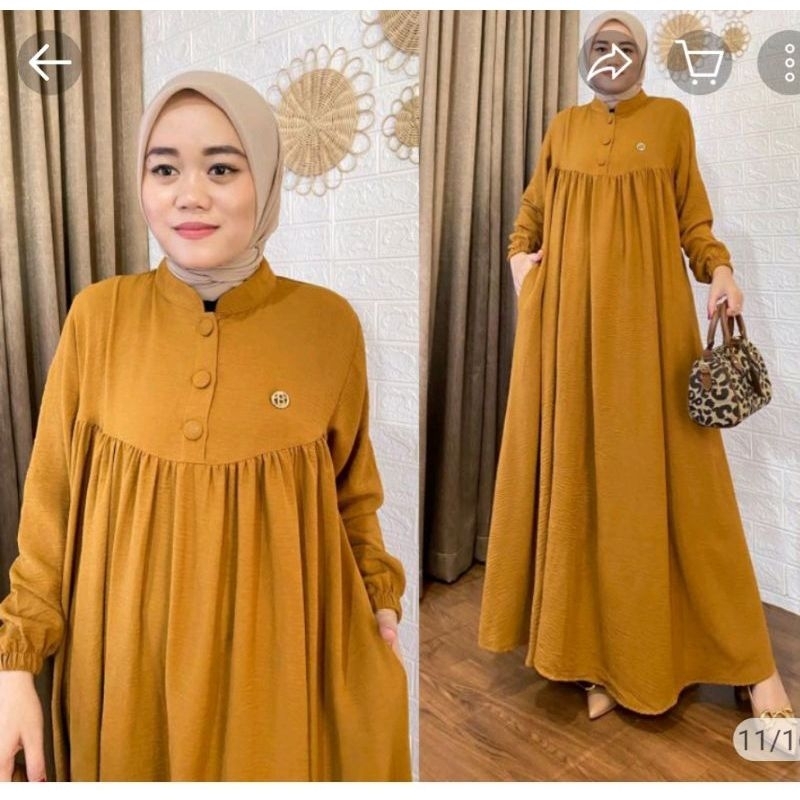 Gamis POKITA //GAMIS CRINKLE AIRFLOW